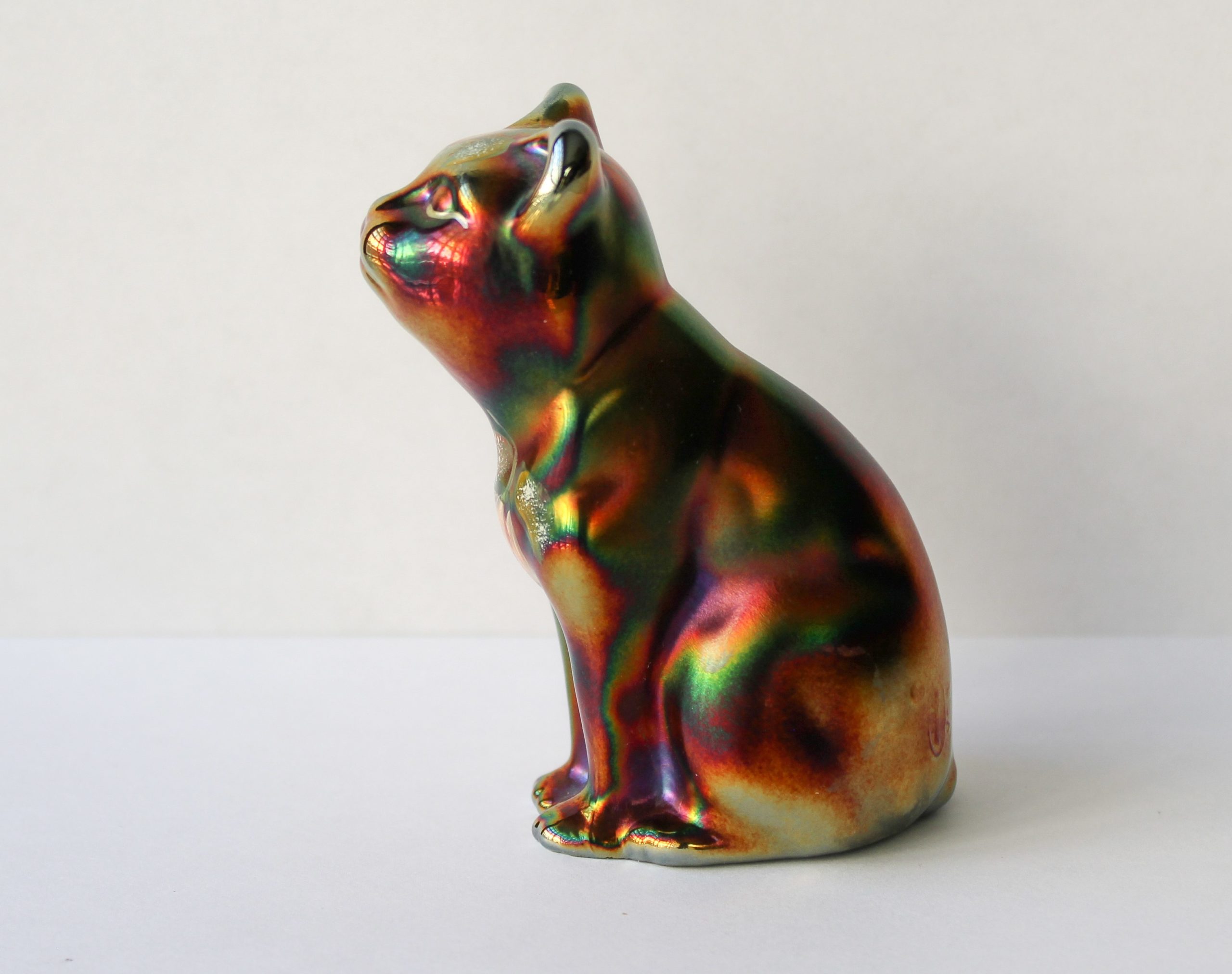 Fenton Carnival Glass Cat Cynthia's Attic Direct Antiques and