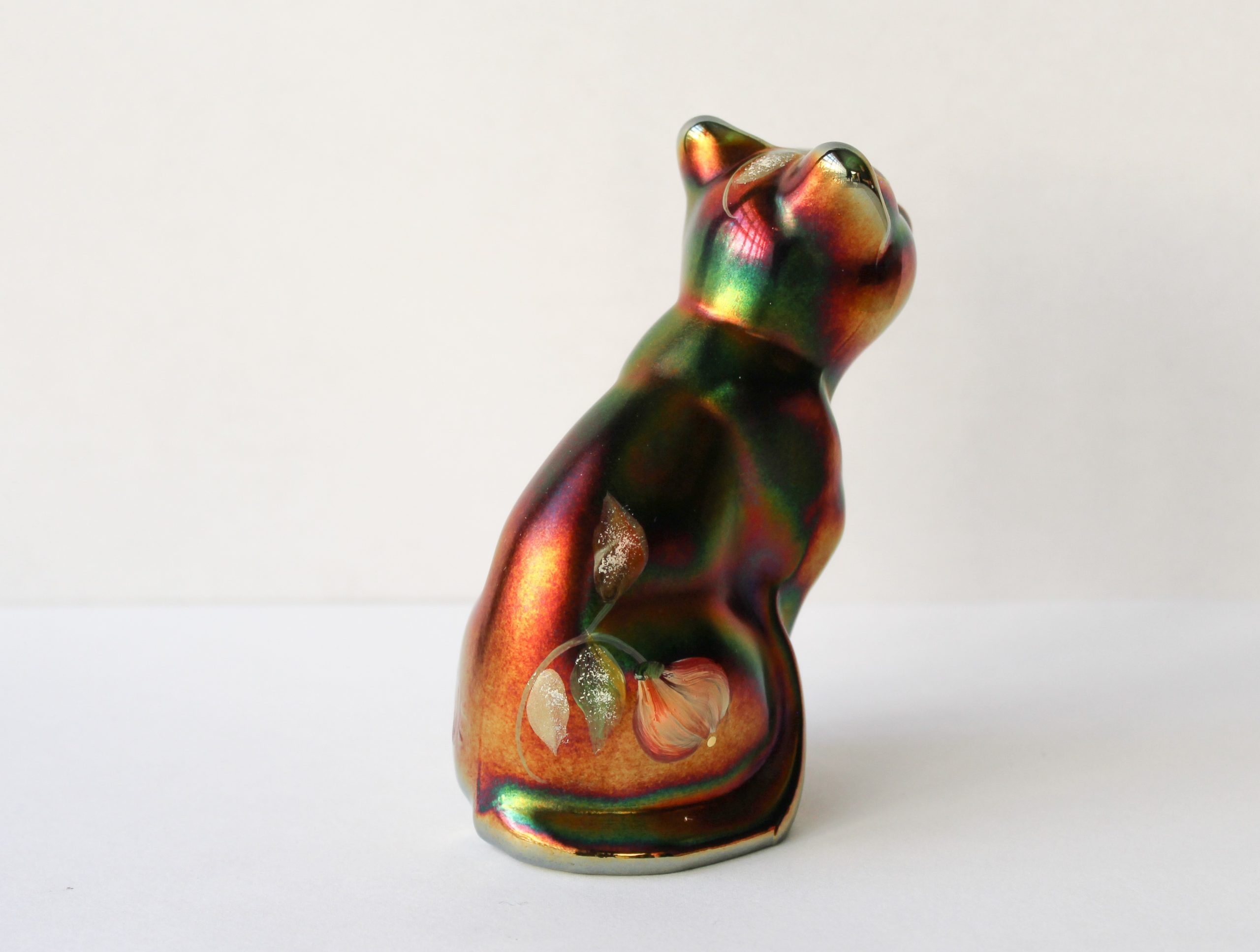Fenton Carnival Glass Cat Cynthia's Attic Direct Antiques and
