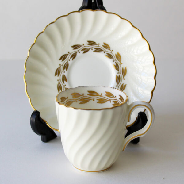 Demitasse Cup and Saucer Gold Trim