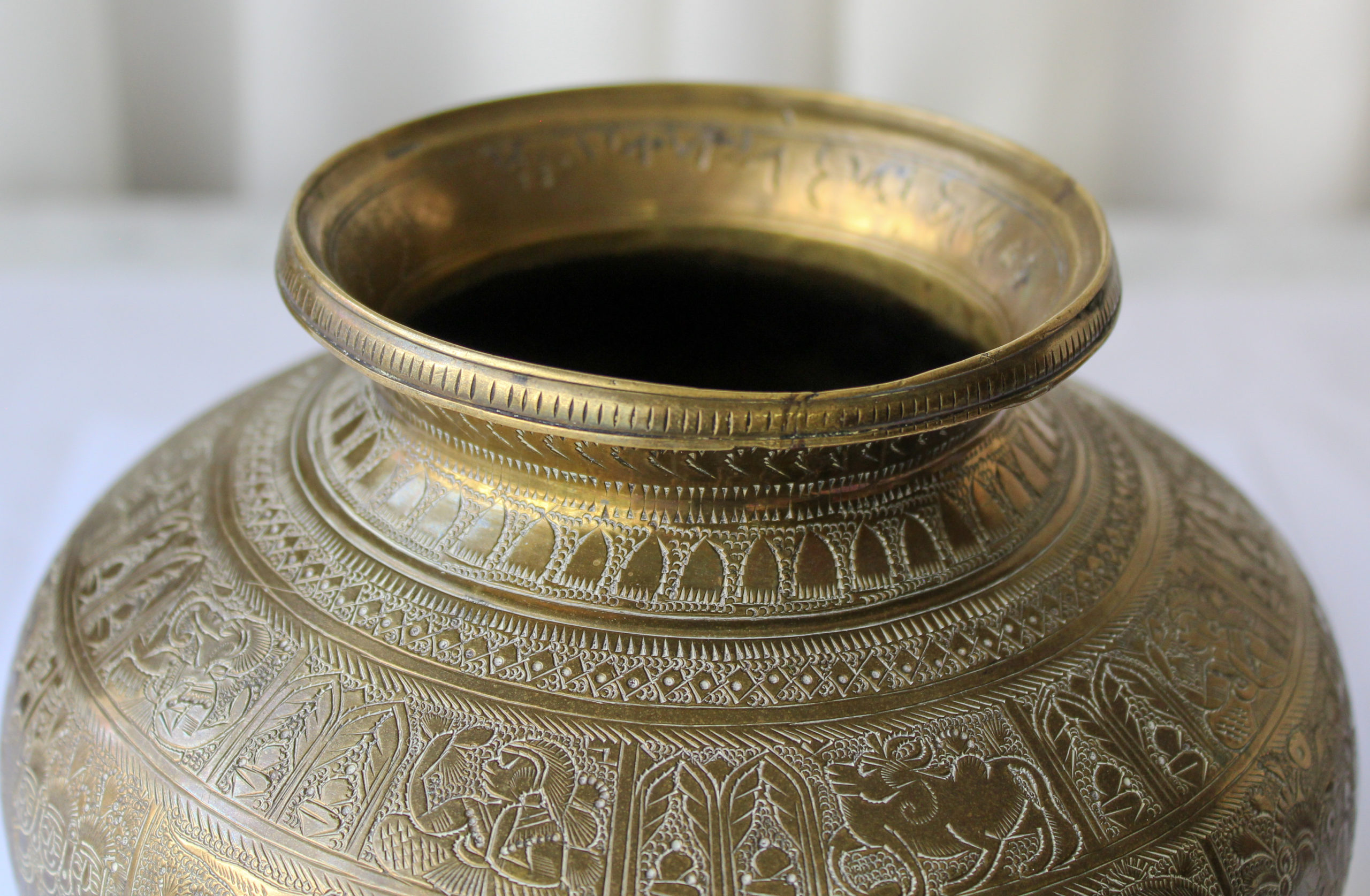 Indian Hindu Lota Vase Cynthia's Attic Direct Antiques and Collectibles