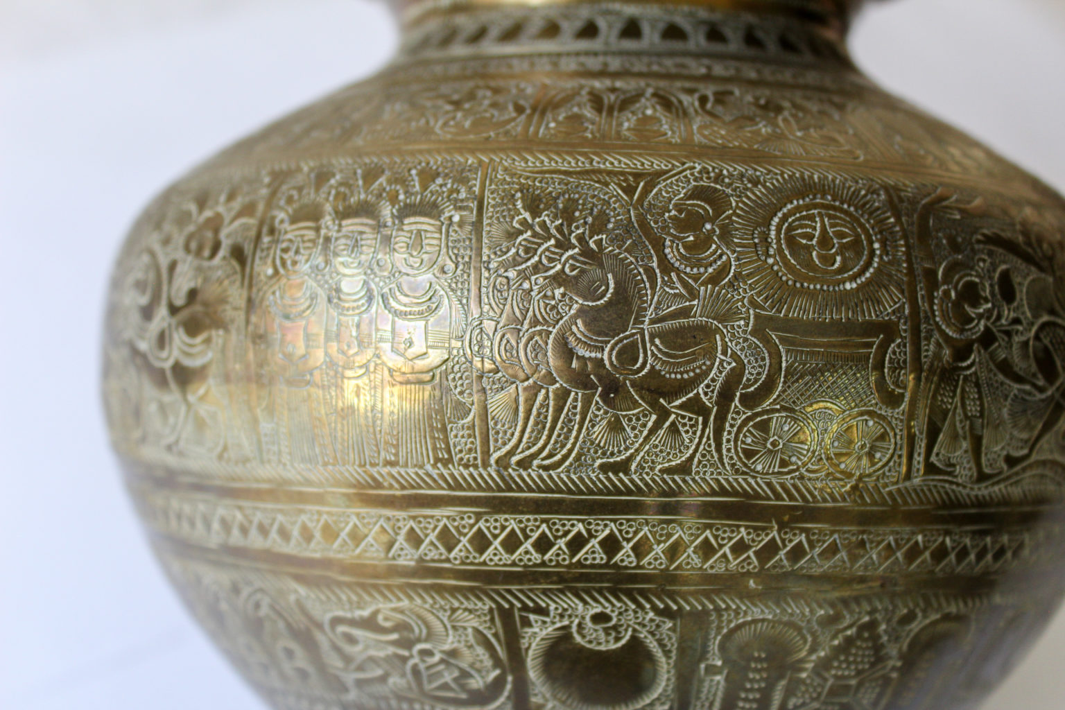 Indian Hindu Lota Vase Cynthia's Attic Direct Antiques and Collectibles