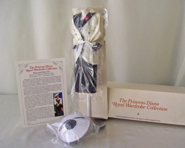 Princess Diana Black & White Suit