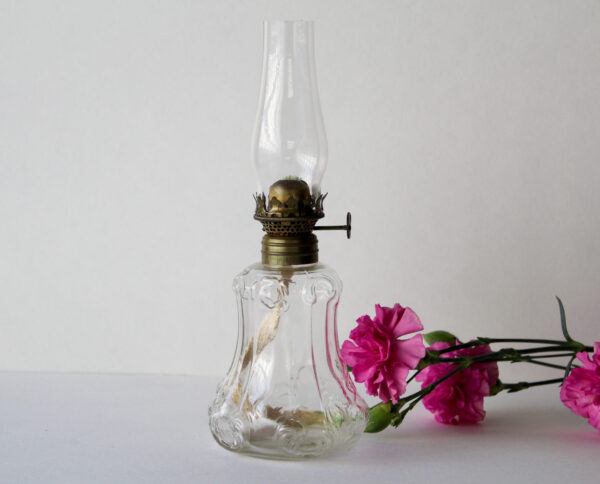 Vintage Miniature Oil Lamp