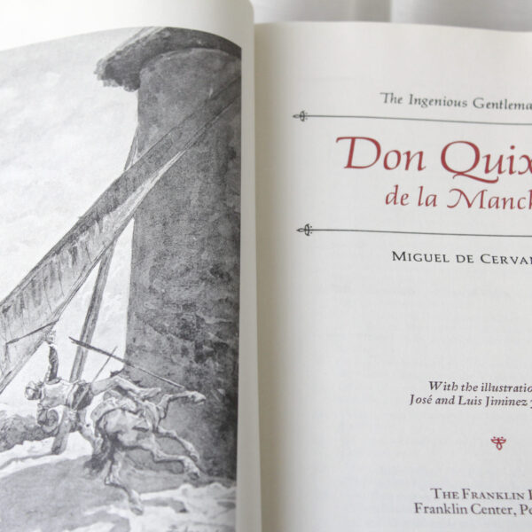 Vintage Don Quixote De La Mancha Franklin Library 1979