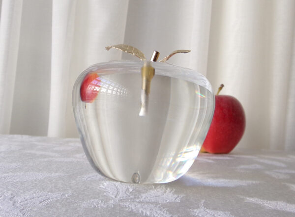 Cartier Crystal Apple Paperweight