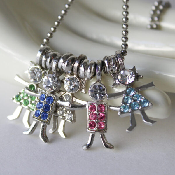 All My Children Birthstone Necklace