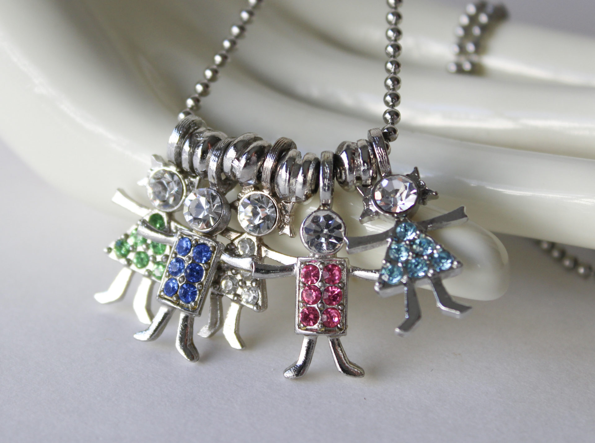 Mother's Birthstone Necklace with Her Children's Stones and Names - Danique  Jewelry