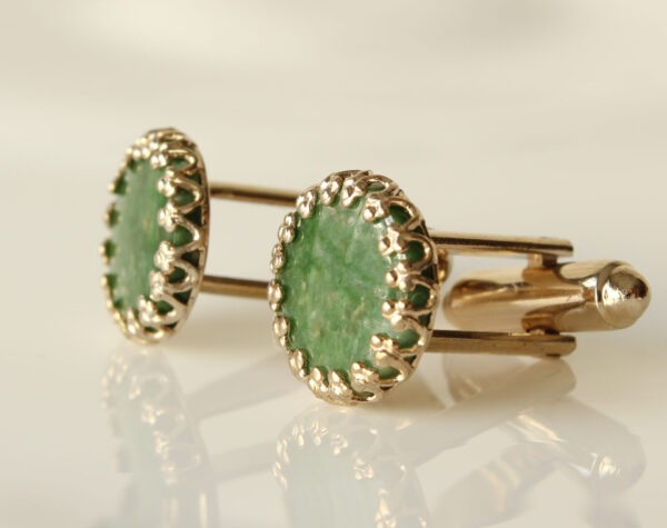 Vintage Danté Jade Cufflinks 1960s