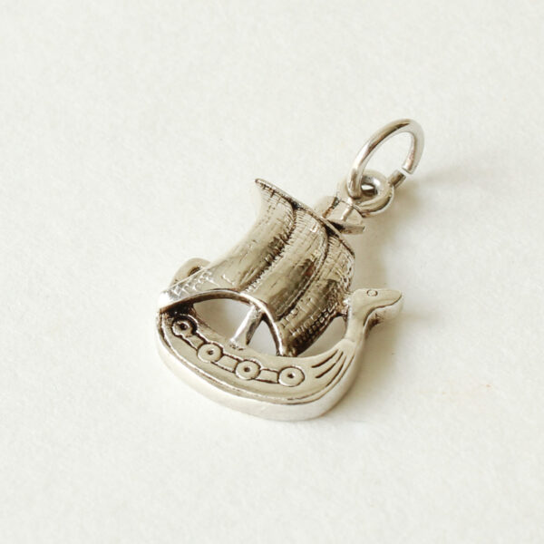 Sterling Viking Ship Charm