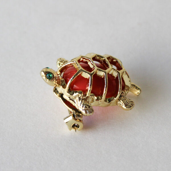 Gold Tone Turtle Scatter Pin