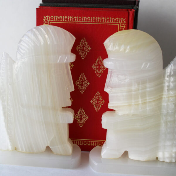 Aztec Bookends Onyx Statues