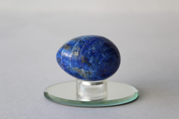 Lapis Lazuli Blue Stone Egg with Stand