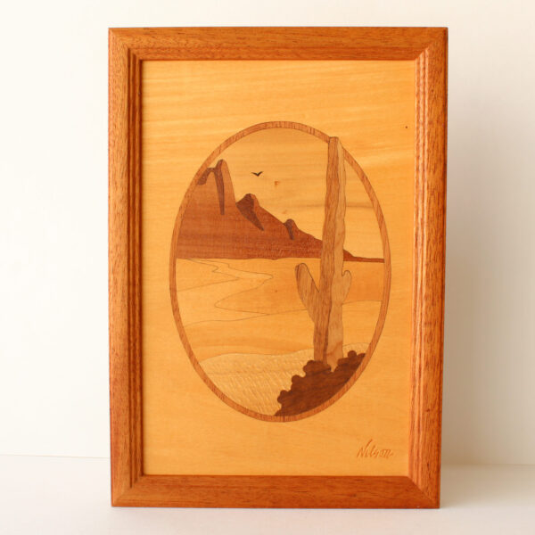 Saguaro Cactus Wood Inlay by Jeff Nelson
