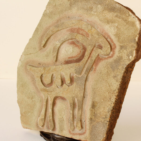 Sandstone Rock Carving Big Horn Sheep