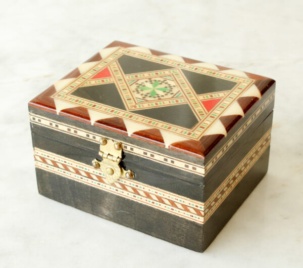 Wood Inlay Lacquer Box
