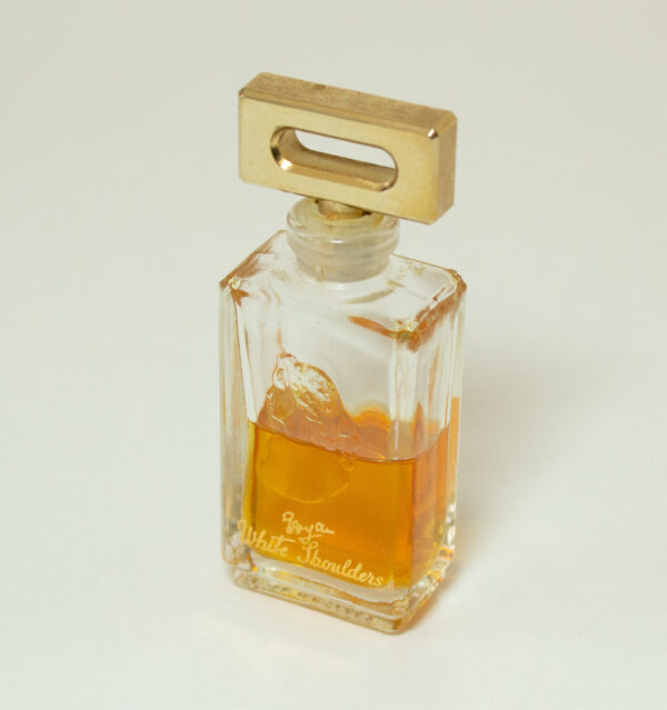 Vintage White Shoulders Perfume Bottle Half Full