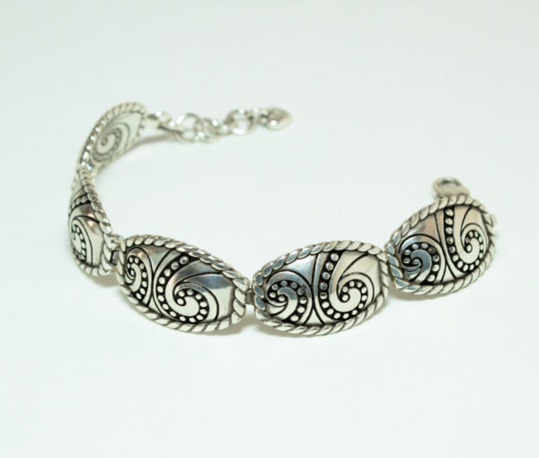 Vintage Brighton Fashion Hinged Bracelet Paisley Design