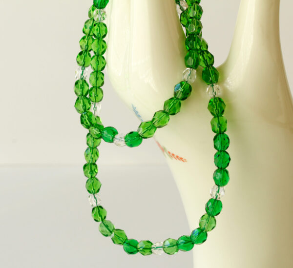 Green Glass Beaded Necklace