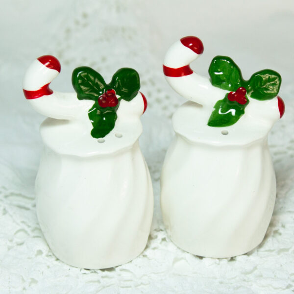Candy Cane Salt And Pepper Shakers Ron Gordon Designs 1980s