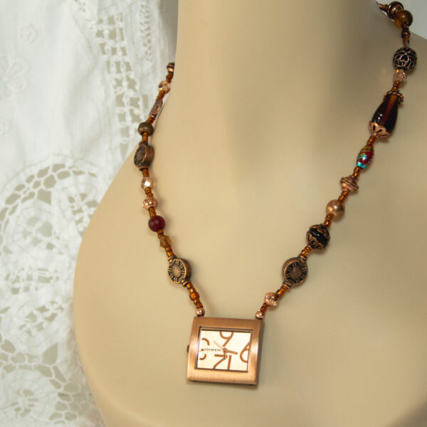 Watch Pendant Necklace Good Working Condition Narmi