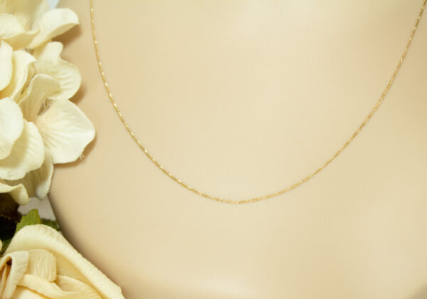 14Kt Gold Gucci Style Chain Link Necklace By Aurafin