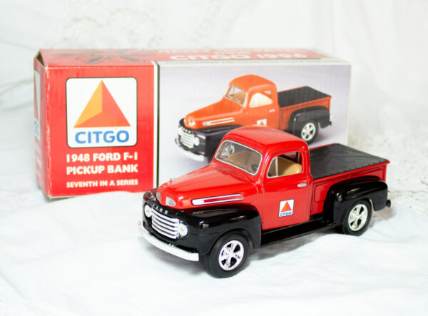 Vintage Ford Pickup Metal Toy Bank Limited Edition