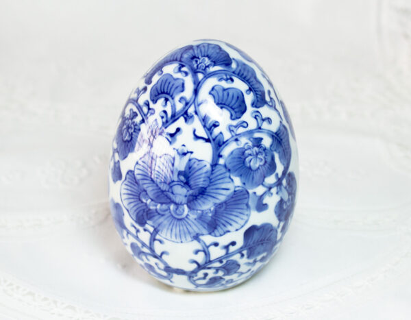 Oriental Blue Lotus Flower Egg