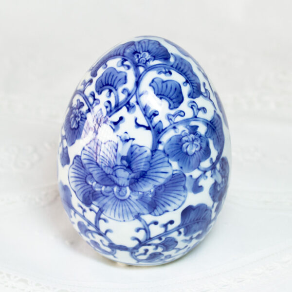 Oriental Blue Lotus Flower Egg