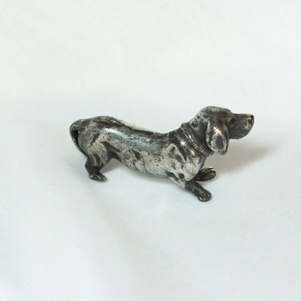 Miniature Pewter Dachshund Dog Collectible