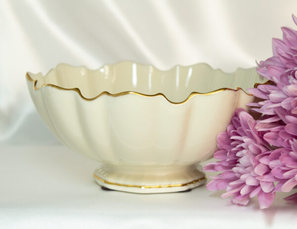 Lenox Symphony Sculptured Bowl 24K Gold Accent