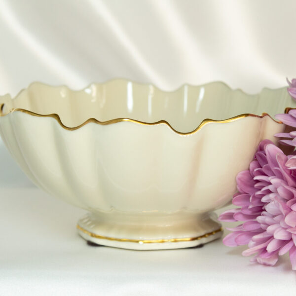 Lenox Symphony Sculptured Bowl 24K Gold Accent