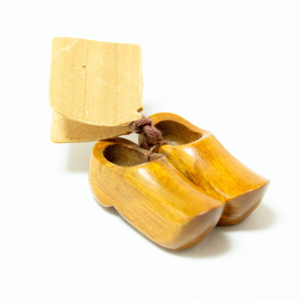 Vintage Tiny Wood Shoes Genuine Myrtle Wood