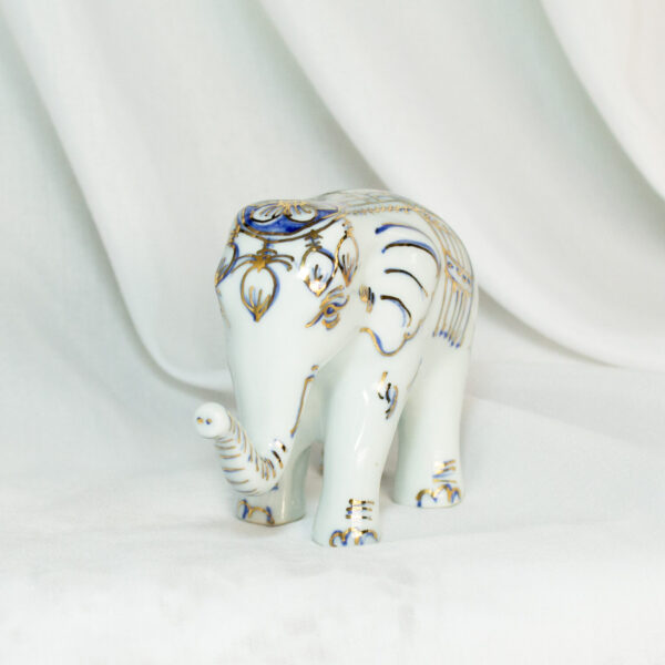 Elephant Collectable Figurine Gold Trim