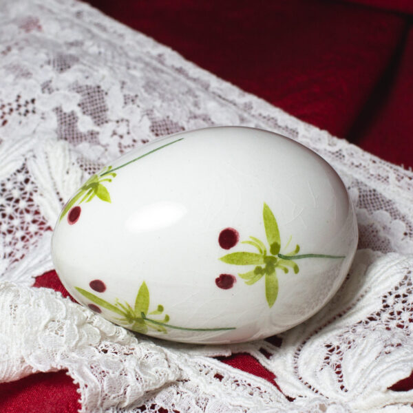 Hand-Painted Decorative Porcelain Egg Secla Portugal