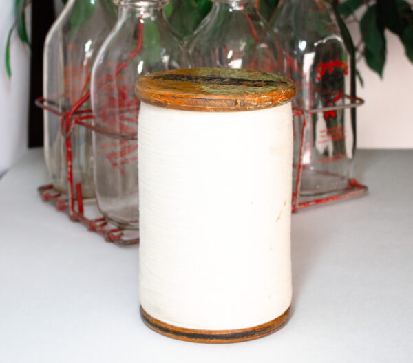 Large Wood Spool Of Thread Vintage Industrial Decor