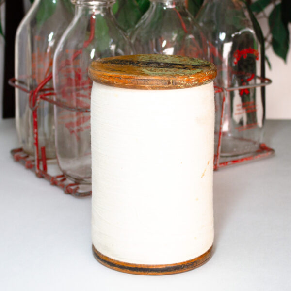 Large Wood Spool Of Thread Vintage Industrial Decor