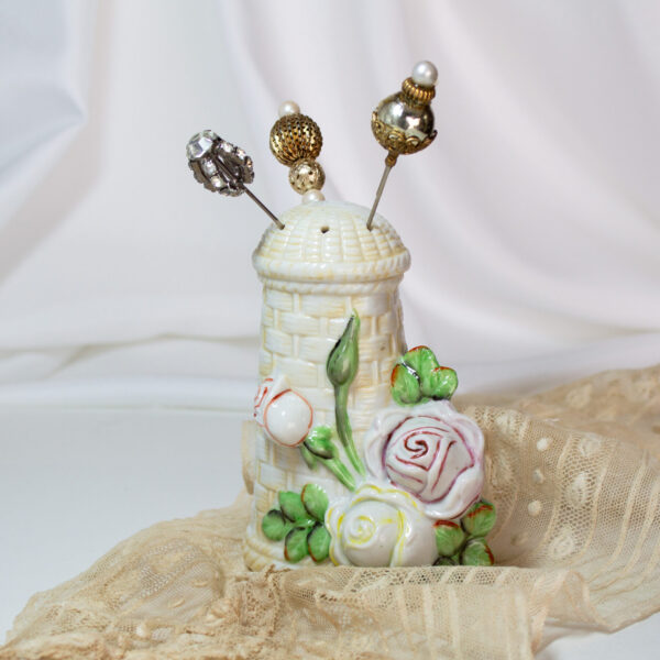 Hat Pin Holder Roses Climbing A Tower