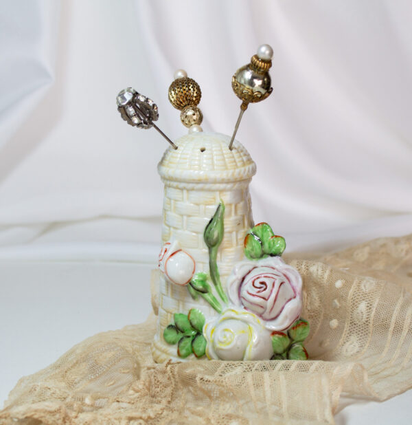 Hat Pin Holder Roses Climbing A Tower
