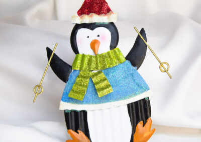 Standing Penguin Skiing Christmas Decor