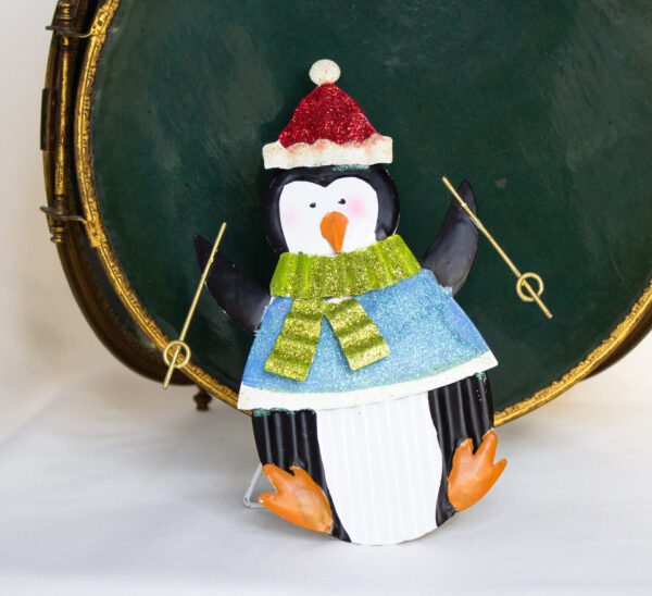 Standing Penguin Skiing Christmas Decor