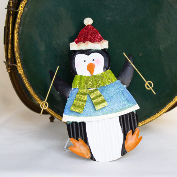 Standing Penguin Skiing Christmas Decor