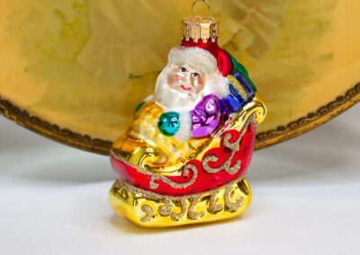 santa sleigh ornament