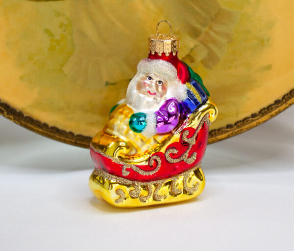 santa sleigh ornament