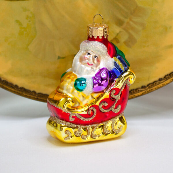 santa sleigh ornament