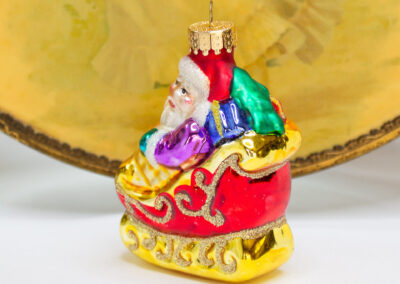 santa in his sleigh