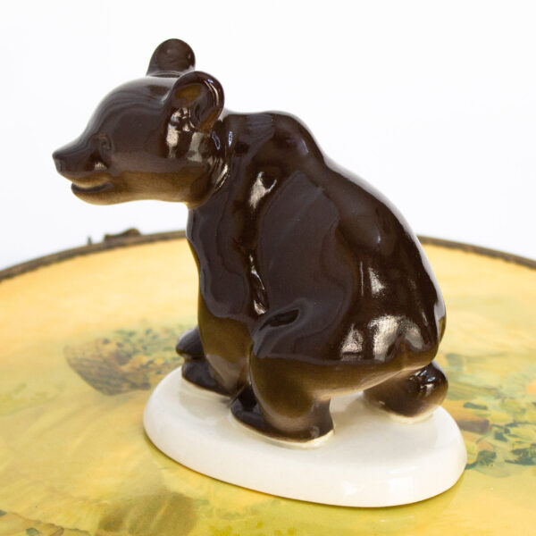 Vintage Russian Brown Bear Figurine