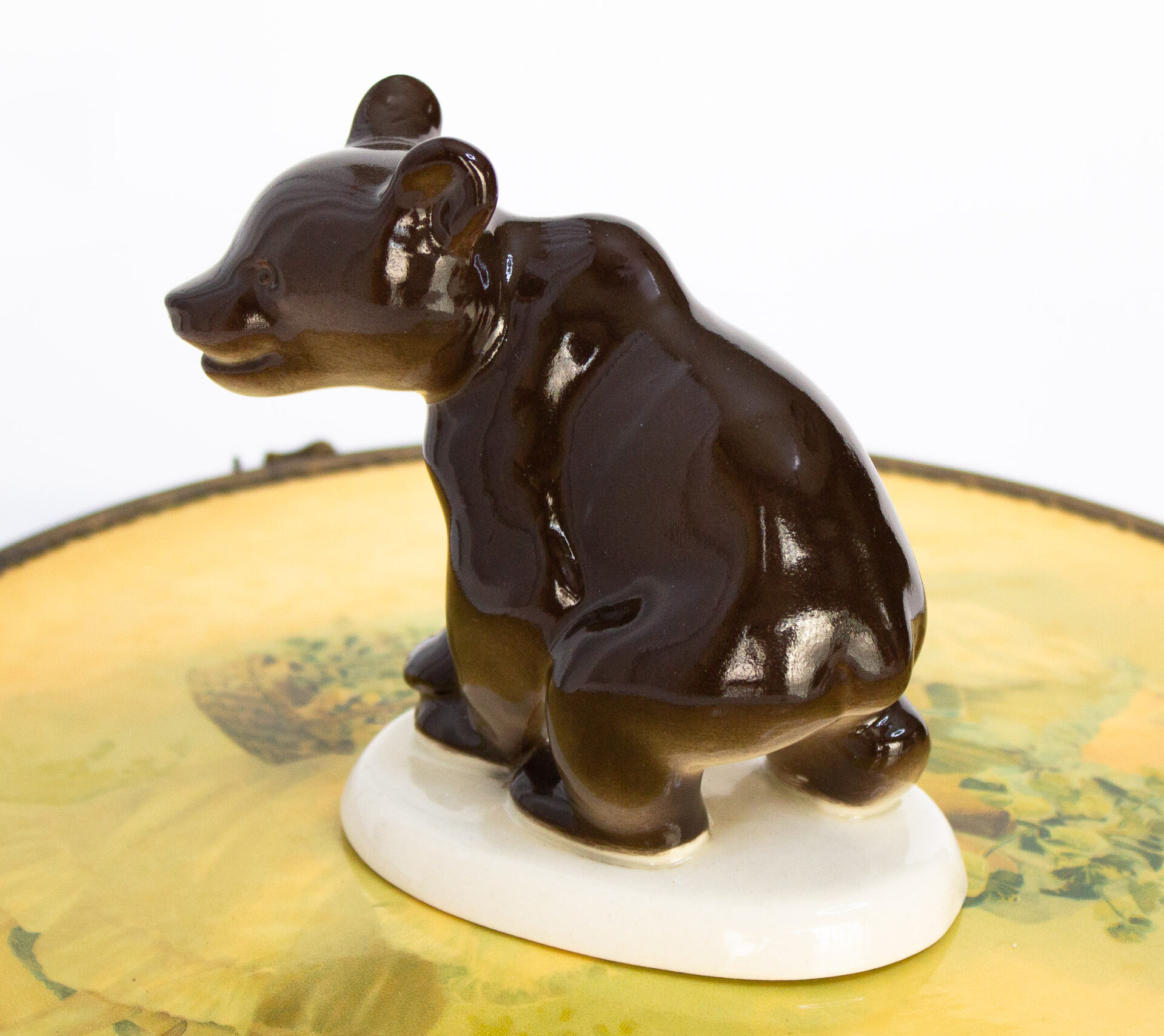 Vintage Russian Brown Bear Figurine
