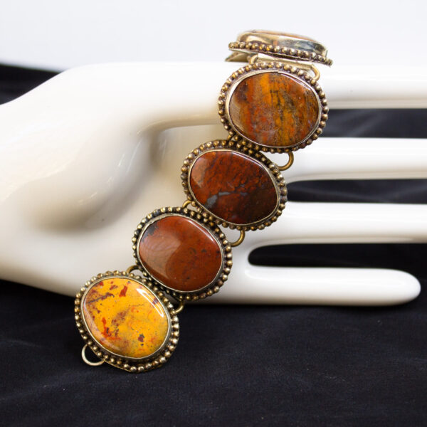 Vintage Bumblebee Jasper Gemstone Bracelet