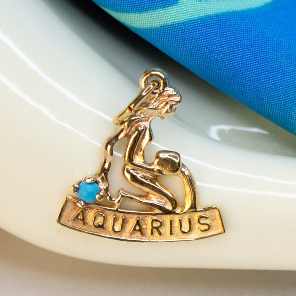 Vintage Aquarius Sterling Charm