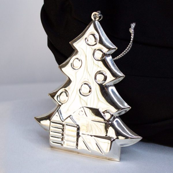 Vintage Silver Christmas Tree Ornament